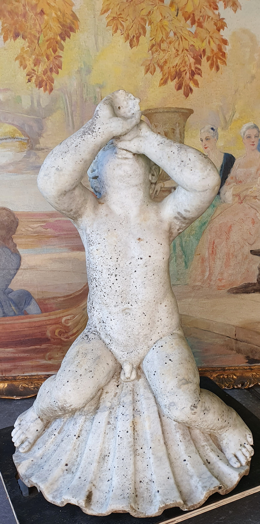 A Marble Satyr Fountain